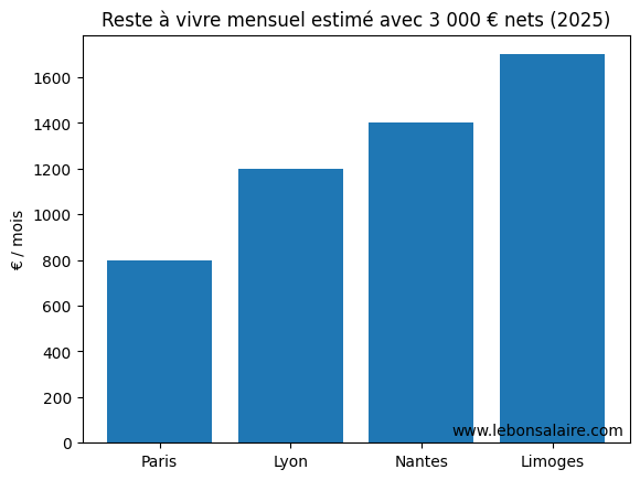 Reste à vivre en France après salaire<br />

